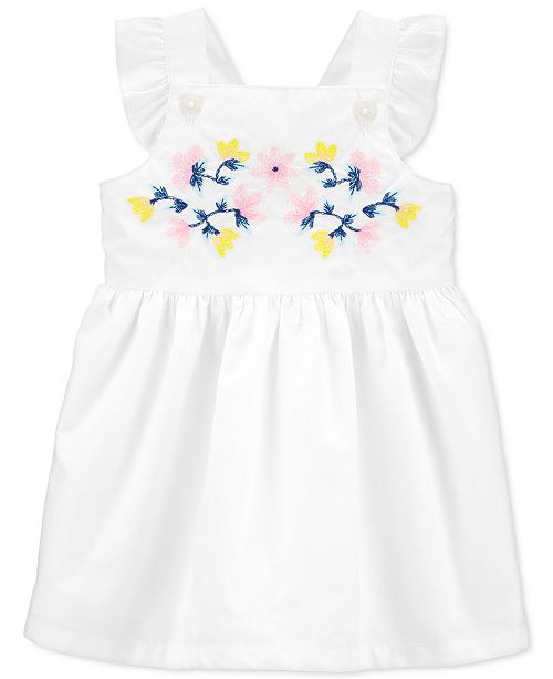 Carter S Baby Girls Embroidered Cotton Poplin Dress Reviews