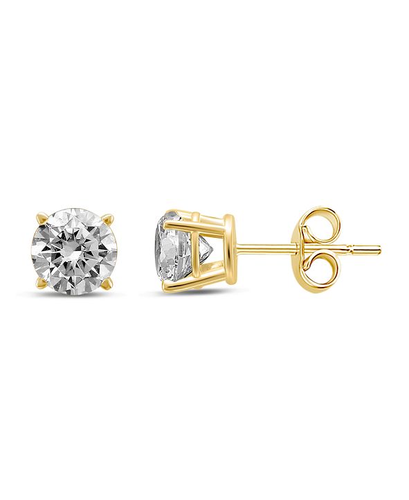 Macys 1ct diamond stud earrings Clearance