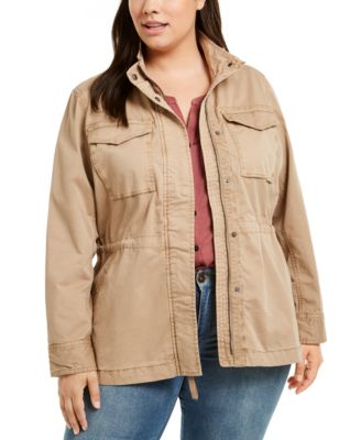 macy's plus size coats