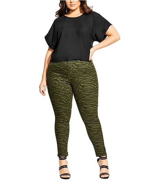 City Chic Trendy Plus Size Button Shoulder Top Reviews Tops