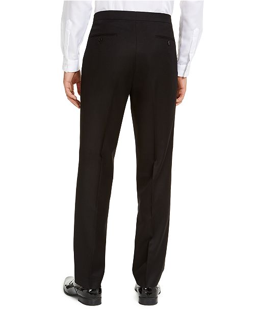 Alfani Men's Classic-Fit Stretch Black Tuxedo Pants, Created for Macy's ...