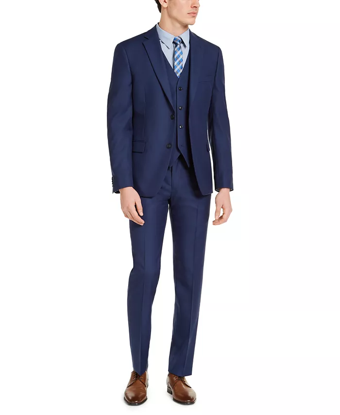 Men's Slim-Fit Stretch Solid Suit Separates