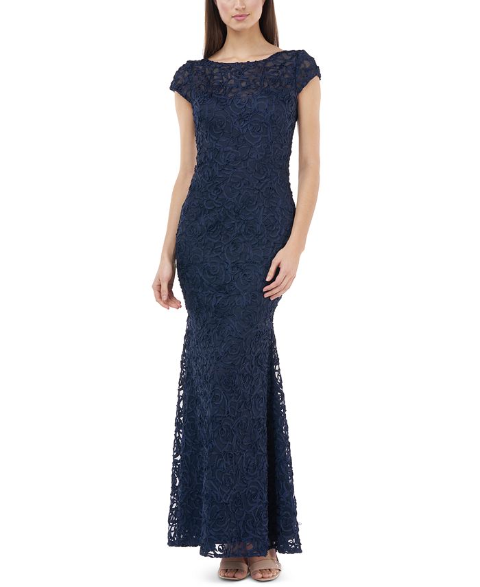 JS Collections Soutache Mermaid Gown - Macy's