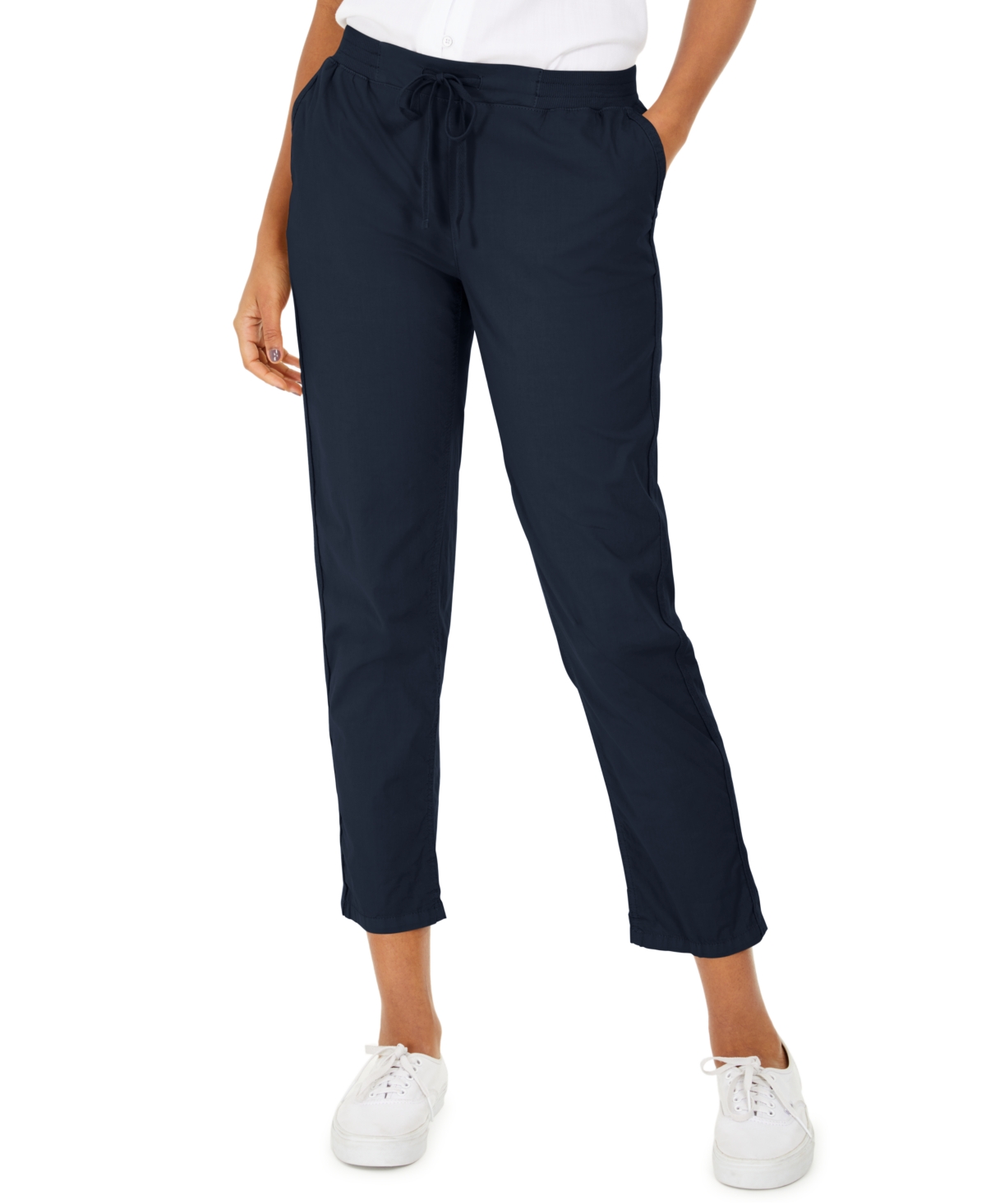 Style & Co Women's Pull On Cuffed Pants, Created For Macy's In Industrial Blue