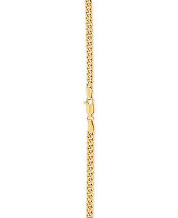 Italian Gold Men's Cuban Chain Link Bracelet (10mm) in 14k Gold - Macy's