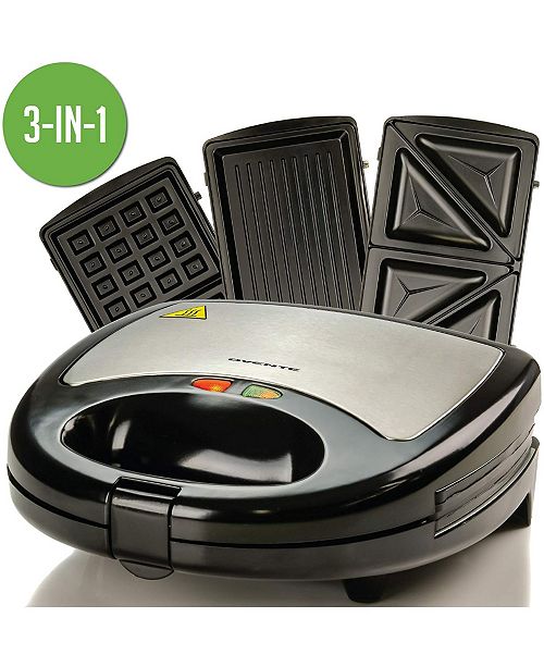 OVENTE 3in1 Electric Sandwich Maker & Reviews Small Appliances