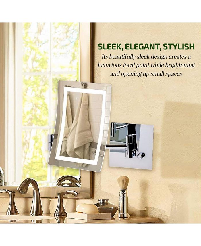 OVENTE Wall Mount Mirror with Diffused LED Ring Light Macy's