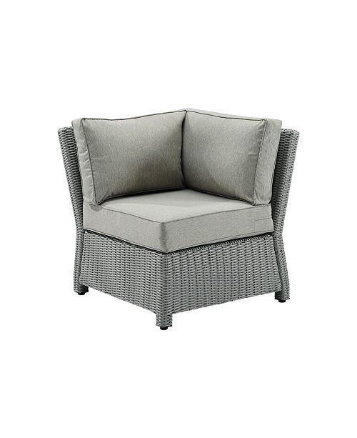 Crosley Bradenton Outdoor Wicker Sectional Corner Chair & Reviews - Furniture - Macy&#39;s