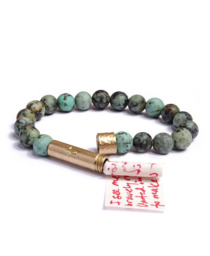 Wishbeads Matte African Turquoise Wish Bracelet - Macy's