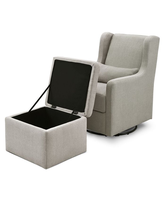 Carter's by DaVinci Adrian Swivel Glider and Storage Ottoman Set