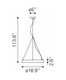 Apricot Ceiling Lamp Matte Black