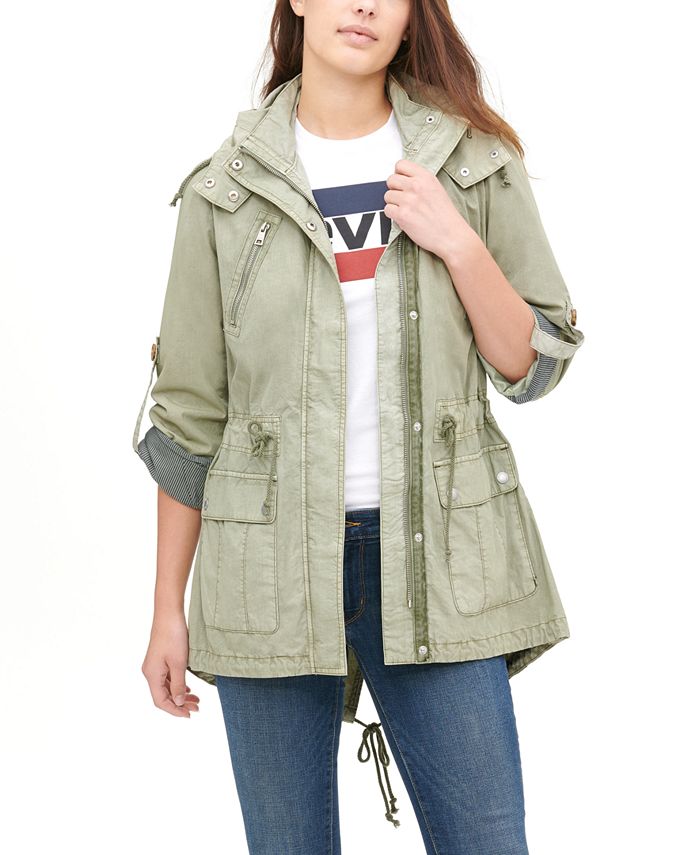 Levi's Women's Hooded Utility Jacket - Macy's
