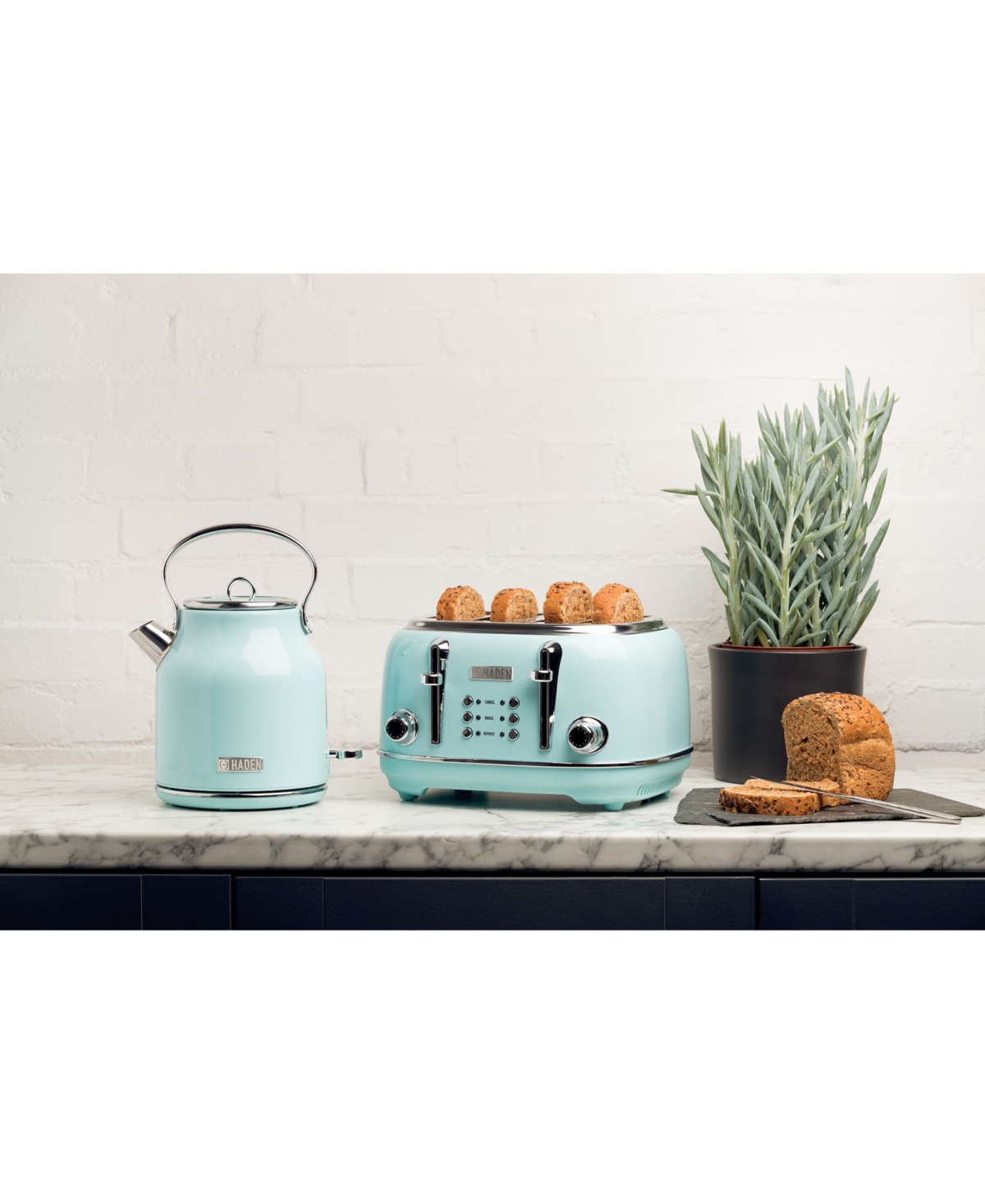 Haden Heritage 4-slice Wide Slot Toaster In Blue