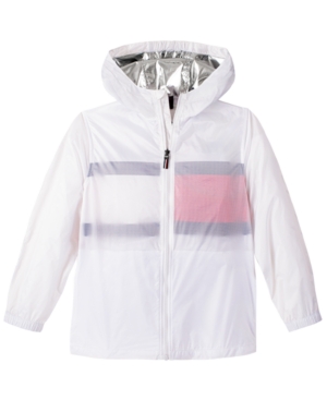 image of Tommy Hilfiger Little Boys Vance Logo Ripstop Hooded Jacket