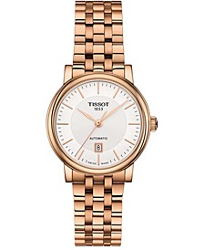 Women's Swiss Automatic Carson T-Classic Rose Gold-Tone Stainless Steel Bracelet Watch 30mm
