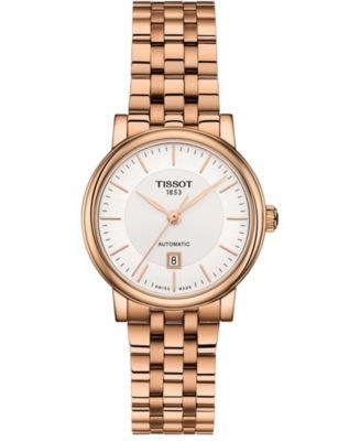 Tissot Women's Swiss Automatic Carson T-Classic Rose Gold-Tone