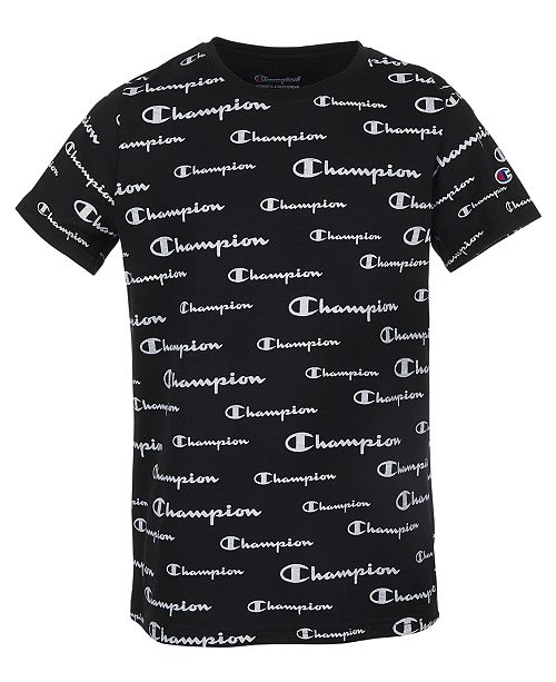 Champion Big Boys Aop Champion Script Tee Reviews Macy S