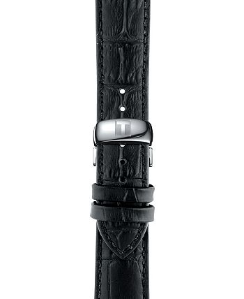 Tissot - Unisex Swiss T-Classic Tradition Black Leather Strap Watch 42mm