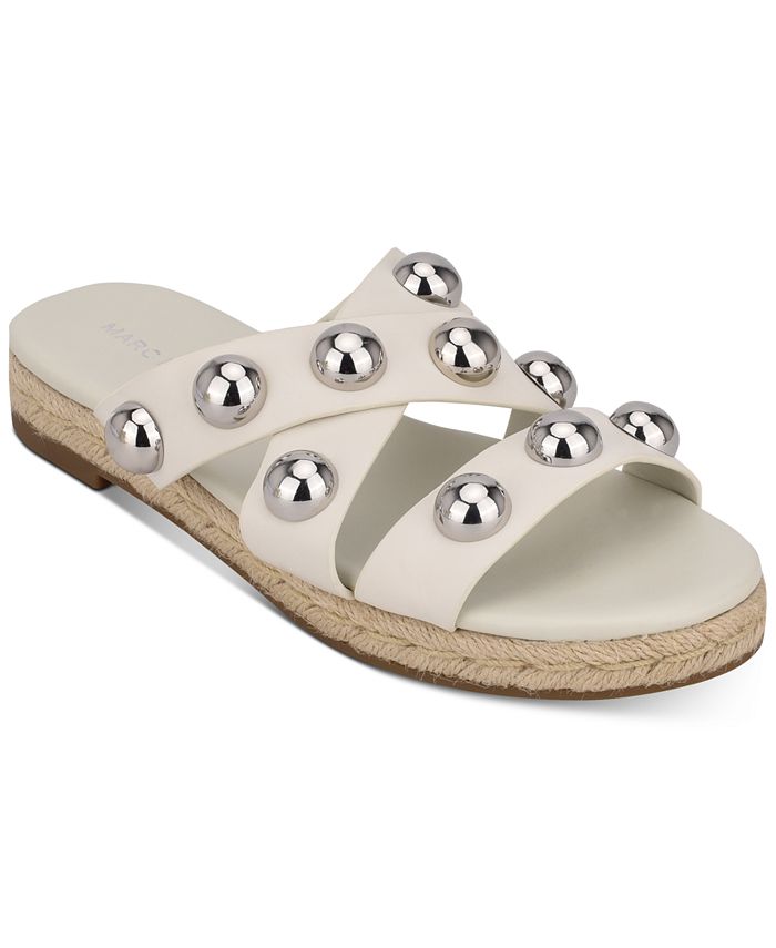 Marc Fisher Prisca Ball-Studded Espadrille Sandals - Macy's