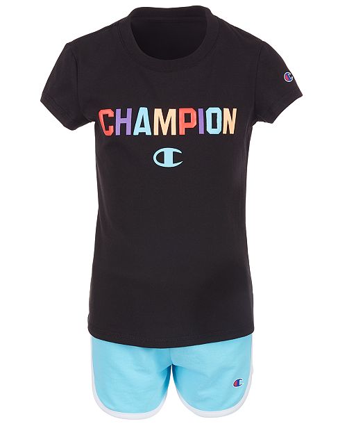 Champion Toddler Girls 2 Pc Varsity T Shirt Shorts Set Reviews