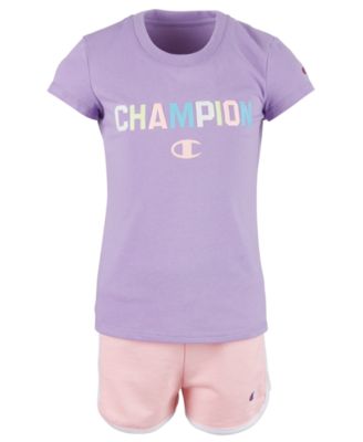 champion t shirt kids purple