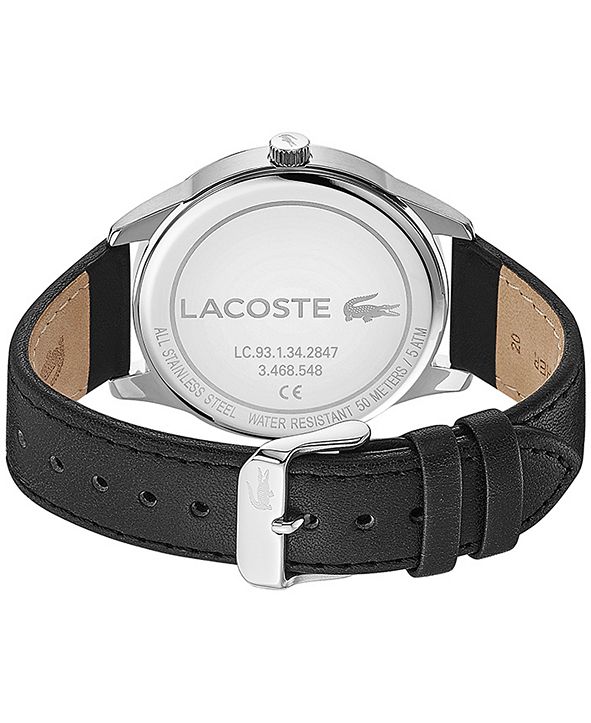 lacoste watch leather strap