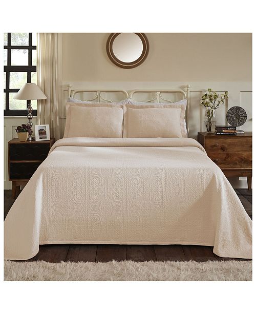 Superior Medallion Jacquard Matelasse 3 Piece Bedspread Set, Full & Reviews Quilts