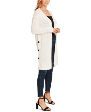 VINCE CAMUTO BUTTON-SIDE CARDIGAN