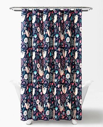 Lush Décor - Hygge Sloth 72" x 72" Shower Curtain