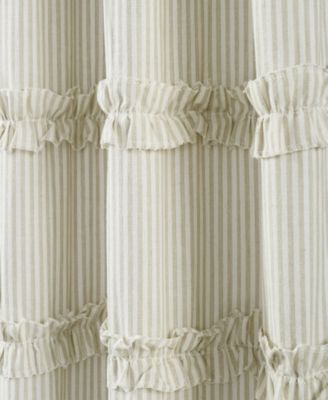 Vintage Stripe Yarn Dyed Cotton Shower Curtain, 72" x 72"