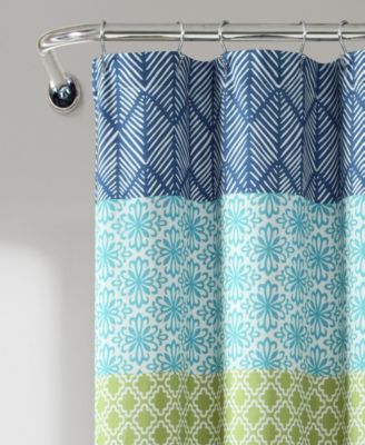 Bohemian Stripe Shower Curtain, 72" x 72"