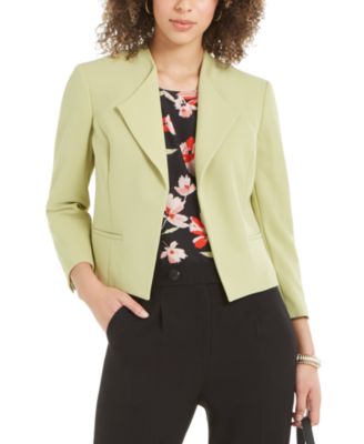 Nine West - Open-Front Wing-Collar Jacket