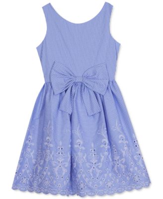 Rare Editions - Big Girls Embroidered Eyelet Dress