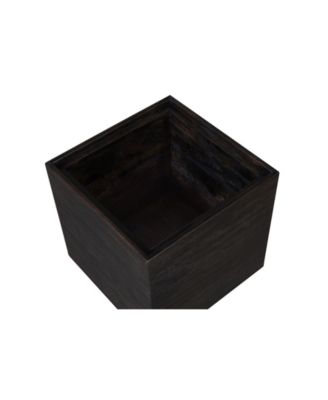 Solid Wood Storage Ottoman