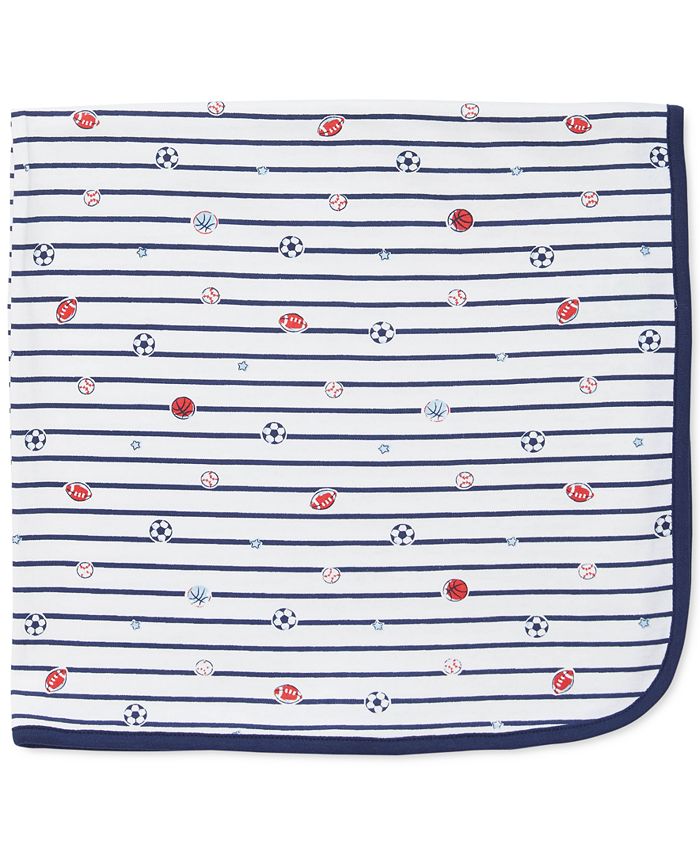 Little Me - Baby Boys Sports Star Printed Cotton Blanket