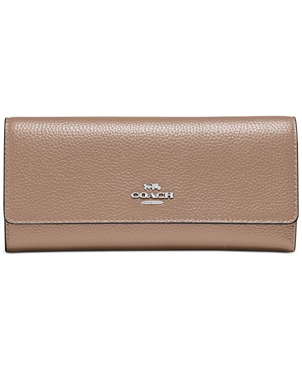 COACH Soft Leather Trifold Wallet & Reviews - Handbags & Accessories - Macy&#39;s