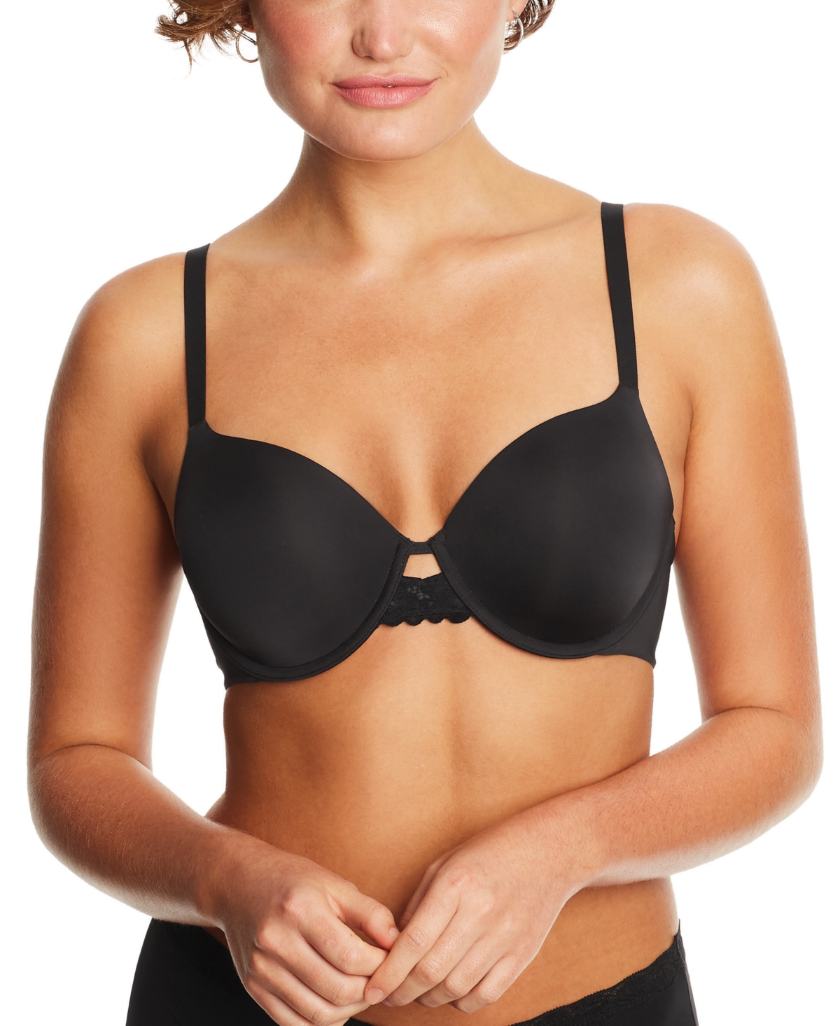 One Fab Fit 2.0 T-Shirt Shaping Extra Coverage Underwire Bra DM7549 - Slinky Ditsy Print - Black