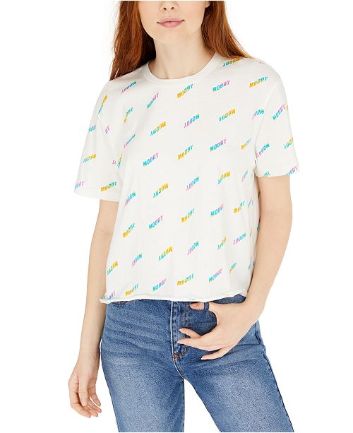 Rebellious One Juniors Moody Graphic Cropped T Shirt Reviews