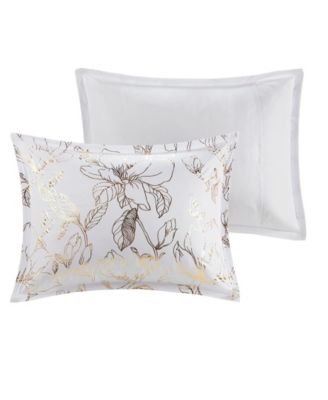 Intelligent Design Magnolia Metallic Floral 5-Piece Full/Queen Comforter Set
