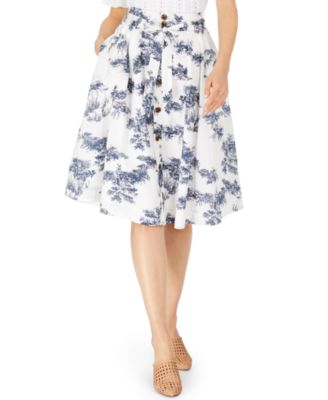 INC International Concepts INC Toile Midi Skirt, Created for Macy's