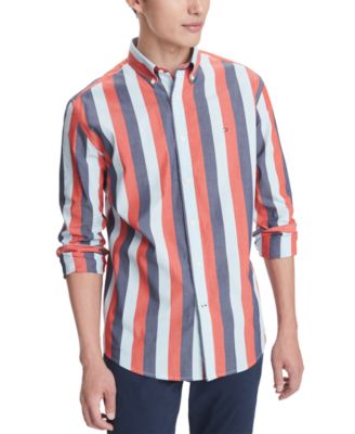 Tommy Hilfiger - Men's Stretch Mitch Striped Shirt