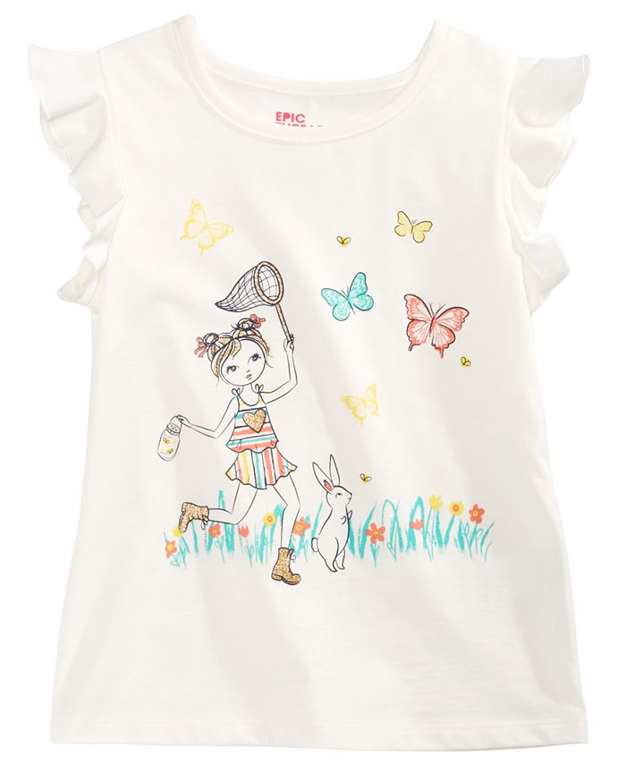 Epic Threads Little Girls Butterfly Catcher T-Shirt, Created for Macy's ...