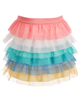 Epic Threads - Little Girls Rainbow Tulle Tiered Skirt