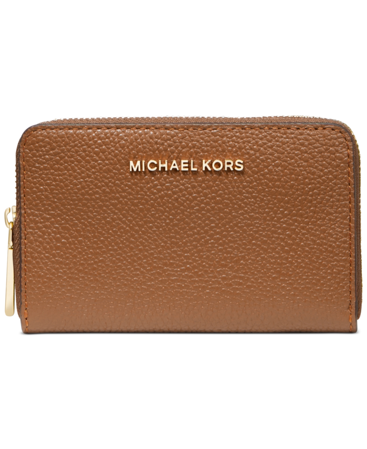 Michael Kors Jet Set Small Zip Around Card Case - Luggage/Gold