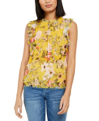 macys sleeveless tops