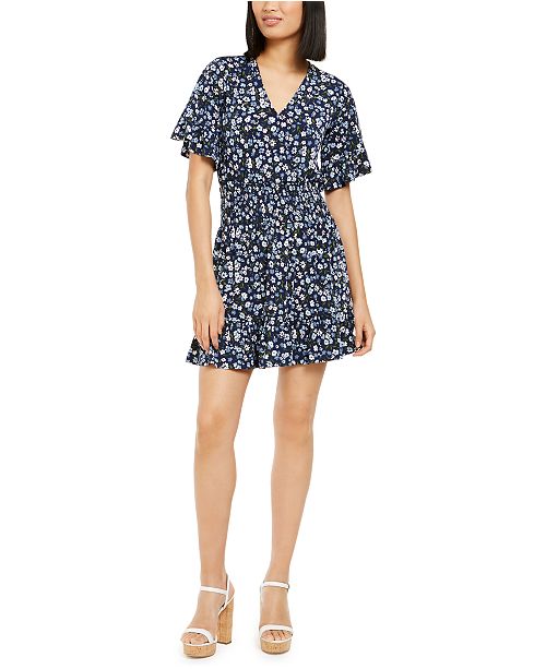 Michael Kors Floral Print Dress Reviews Women Macy S