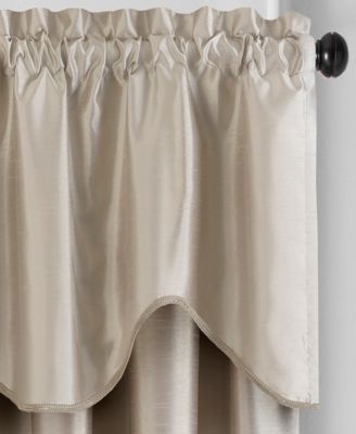 Colette Faux Silk Scalloped Window Valance