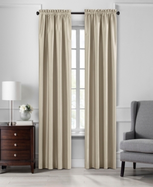 Elrene Colette 52" X 84" Faux Silk Blackout Curtain Panel In Ivory