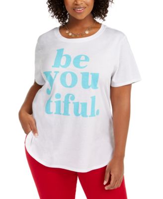 Love Tribe - Trend Plus Size Be You Tiful T-Shirt