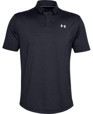 under armour black polo